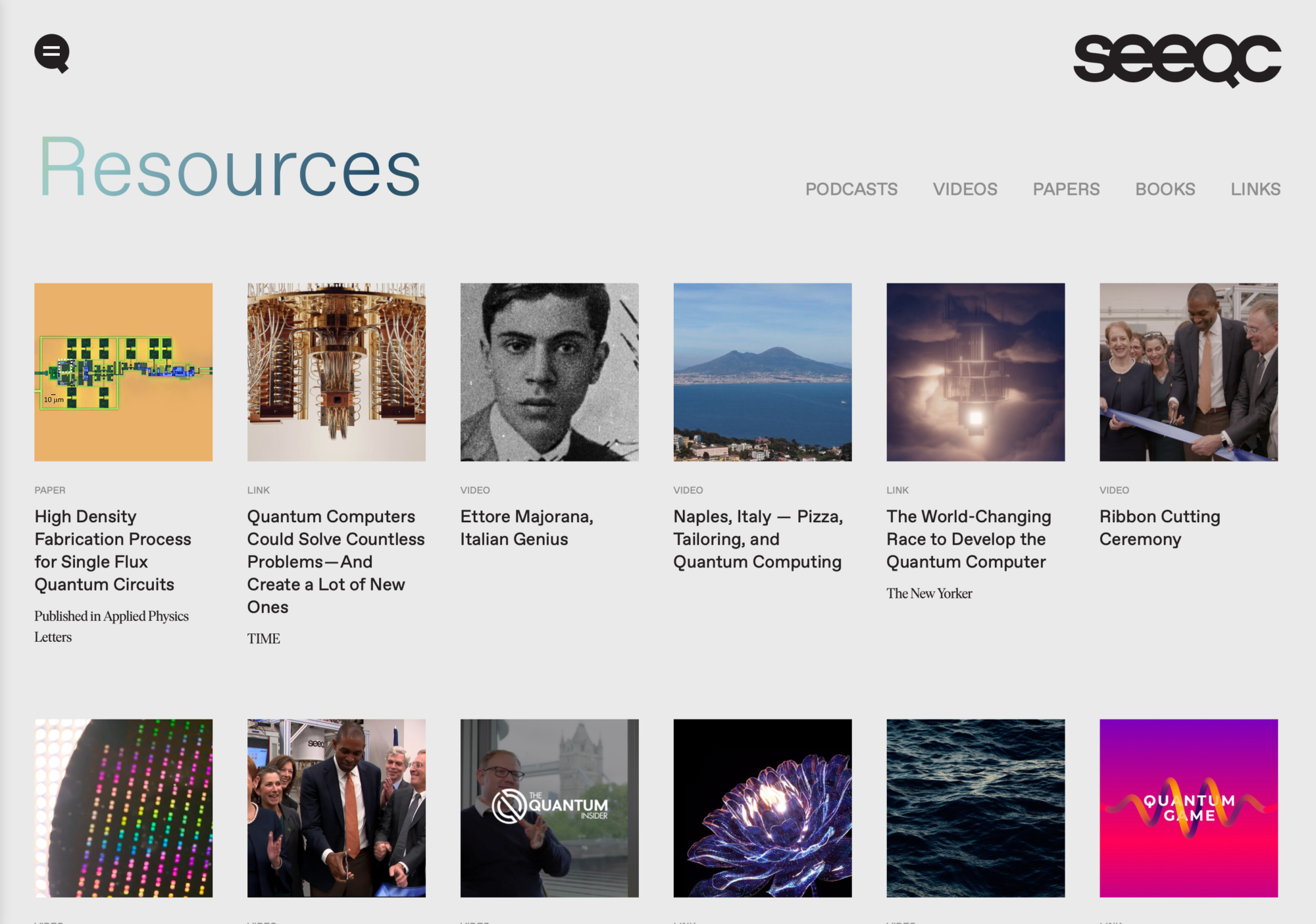 SEEQC 02 resources